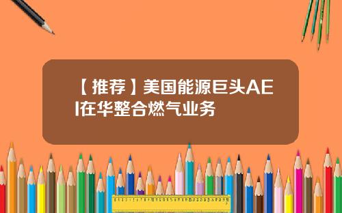 【推荐】美国能源巨头AEI在华整合燃气业务