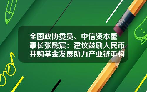 全国政协委员、中信资本董事长张懿宸：建议鼓励人民币并购基金发展助力产业链重构-并购基金收益能有多少