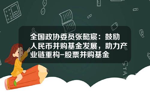 全国政协委员张懿宸：鼓励人民币并购基金发展，助力产业链重构-股票并购基金