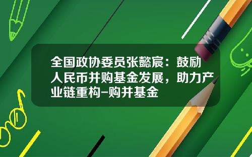 全国政协委员张懿宸：鼓励人民币并购基金发展，助力产业链重构-购并基金