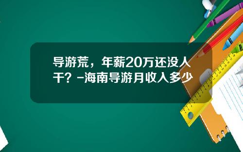 导游荒，年薪20万还没人干？-海南导游月收入多少