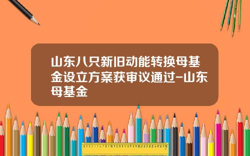 山东八只新旧动能转换母基金设立方案获审议通过-山东母基金