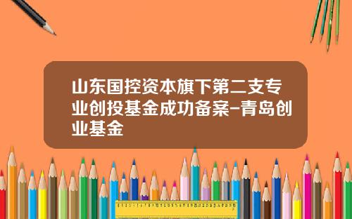 山东国控资本旗下第二支专业创投基金成功备案-青岛创业基金