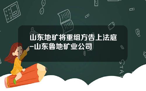 山东地矿将重组方告上法庭-山东鲁地矿业公司