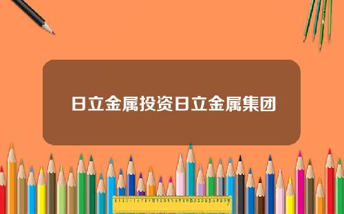 日立金属投资日立金属集团