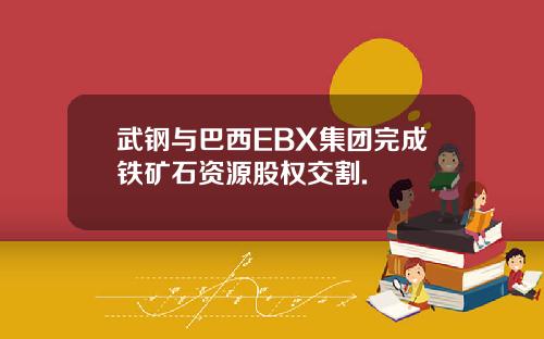 武钢与巴西EBX集团完成铁矿石资源股权交割.