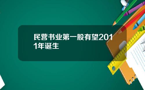 民营书业第一股有望2011年诞生