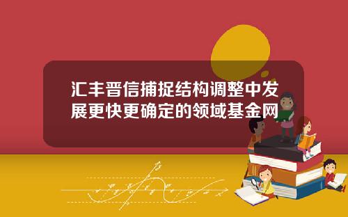 汇丰晋信捕捉结构调整中发展更快更确定的领域基金网