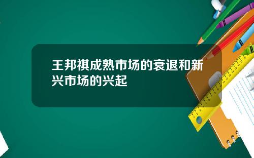 王邦祺成熟市场的衰退和新兴市场的兴起