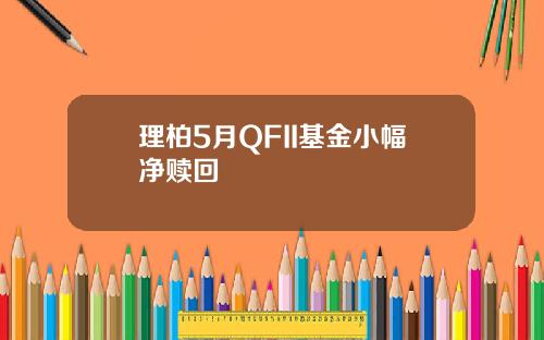 理柏5月QFII基金小幅净赎回