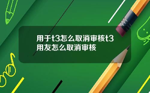 用于t3怎么取消审核t3用友怎么取消审核