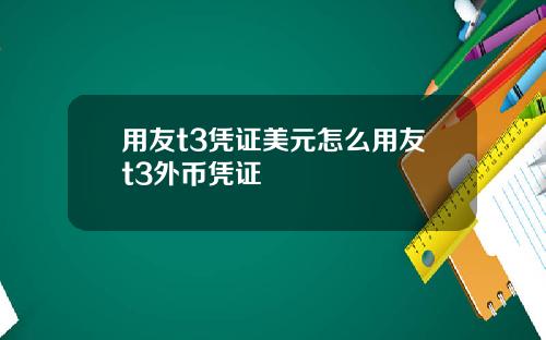 用友t3凭证美元怎么用友t3外币凭证