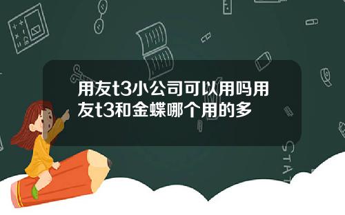 用友t3小公司可以用吗用友t3和金蝶哪个用的多