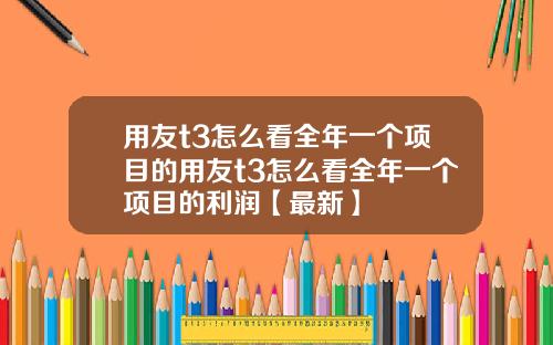 用友t3怎么看全年一个项目的用友t3怎么看全年一个项目的利润【最新】