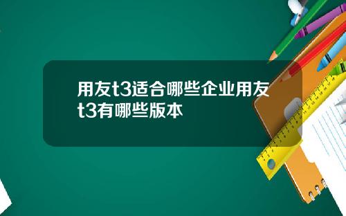 用友t3适合哪些企业用友t3有哪些版本