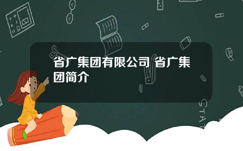 省广集团有限公司 省广集团简介