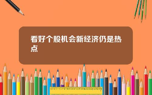 看好个股机会新经济仍是热点