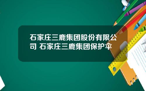 石家庄三鹿集团股份有限公司 石家庄三鹿集团保护伞
