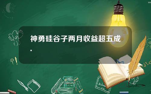 神勇硅谷子两月收益超五成.