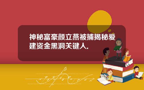 神秘富豪颜立燕被捕揭秘爱建资金黑洞关键人.