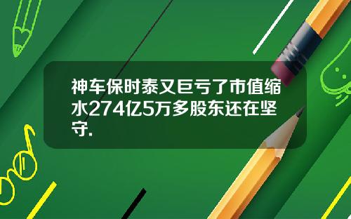 神车保时泰又巨亏了市值缩水274亿5万多股东还在坚守.