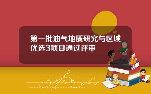第一批油气地质研究与区域优选3项目通过评审