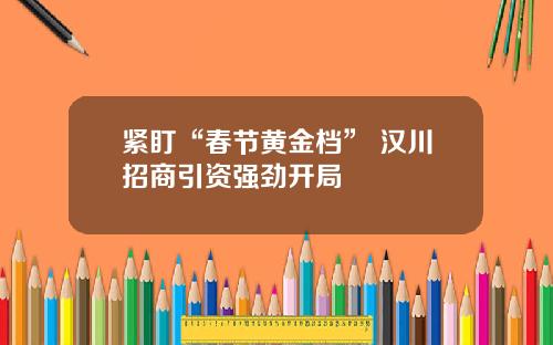 紧盯“春节黄金档” 汉川招商引资强劲开局