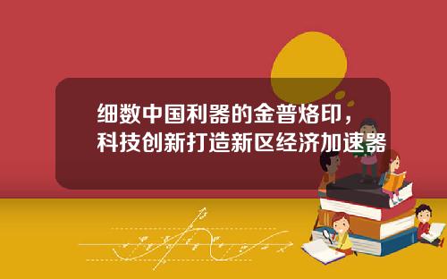 细数中国利器的金普烙印，科技创新打造新区经济加速器
