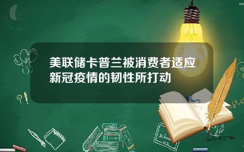 美联储卡普兰被消费者适应新冠疫情的韧性所打动