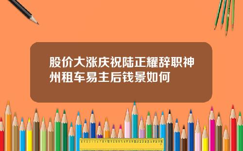 股价大涨庆祝陆正耀辞职神州租车易主后钱景如何