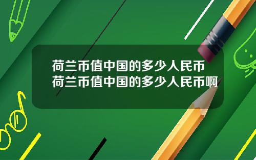 荷兰币值中国的多少人民币荷兰币值中国的多少人民币啊