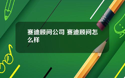赛迪顾问公司 赛迪顾问怎么样