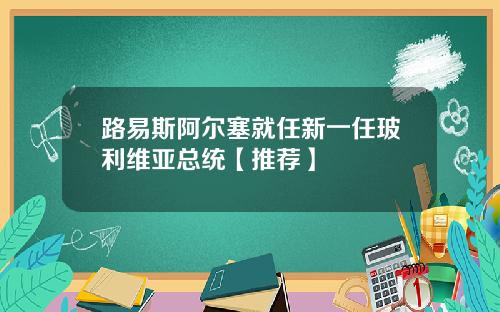 路易斯阿尔塞就任新一任玻利维亚总统【推荐】