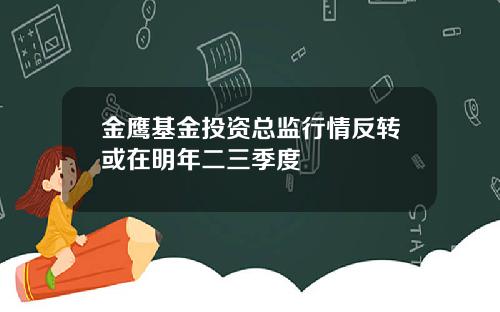 金鹰基金投资总监行情反转或在明年二三季度