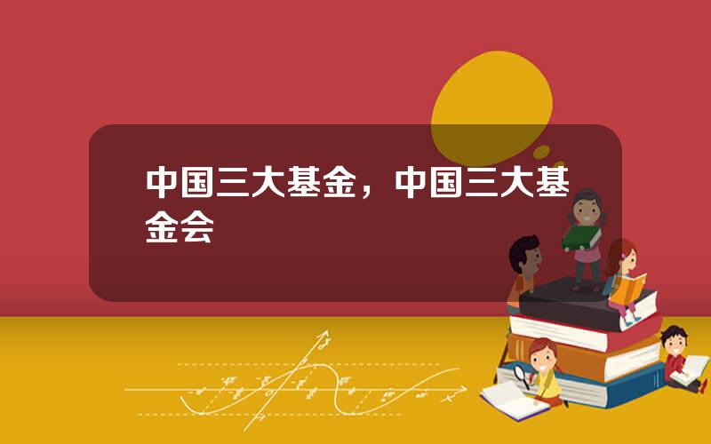 中国三大基金，中国三大基金会