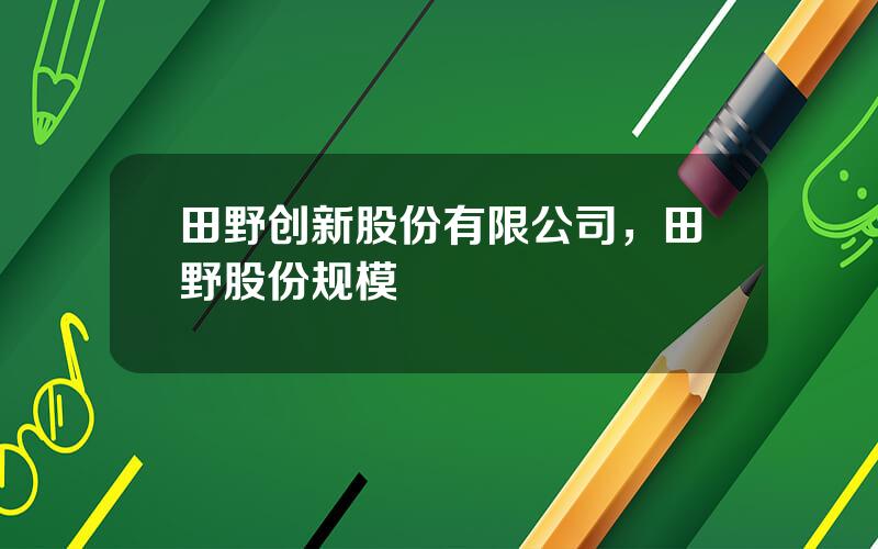 田野创新股份有限公司，田野股份规模