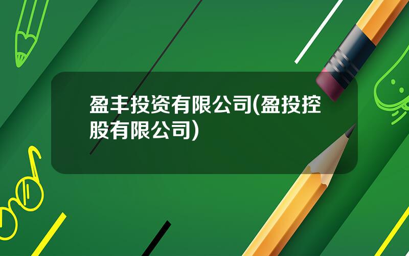 盈丰投资有限公司(盈投控股有限公司)