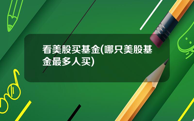 看美股买基金(哪只美股基金最多人买)