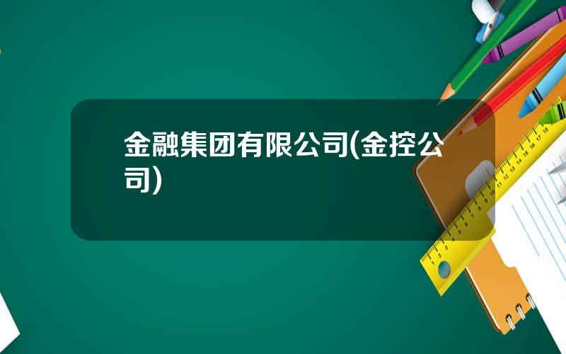 金融集团有限公司(金控公司)